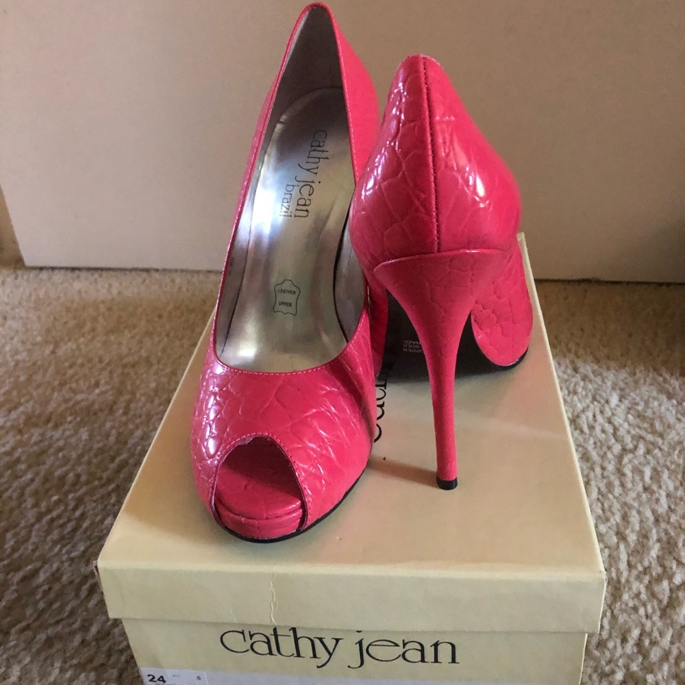 Pink Patent Leather Heels